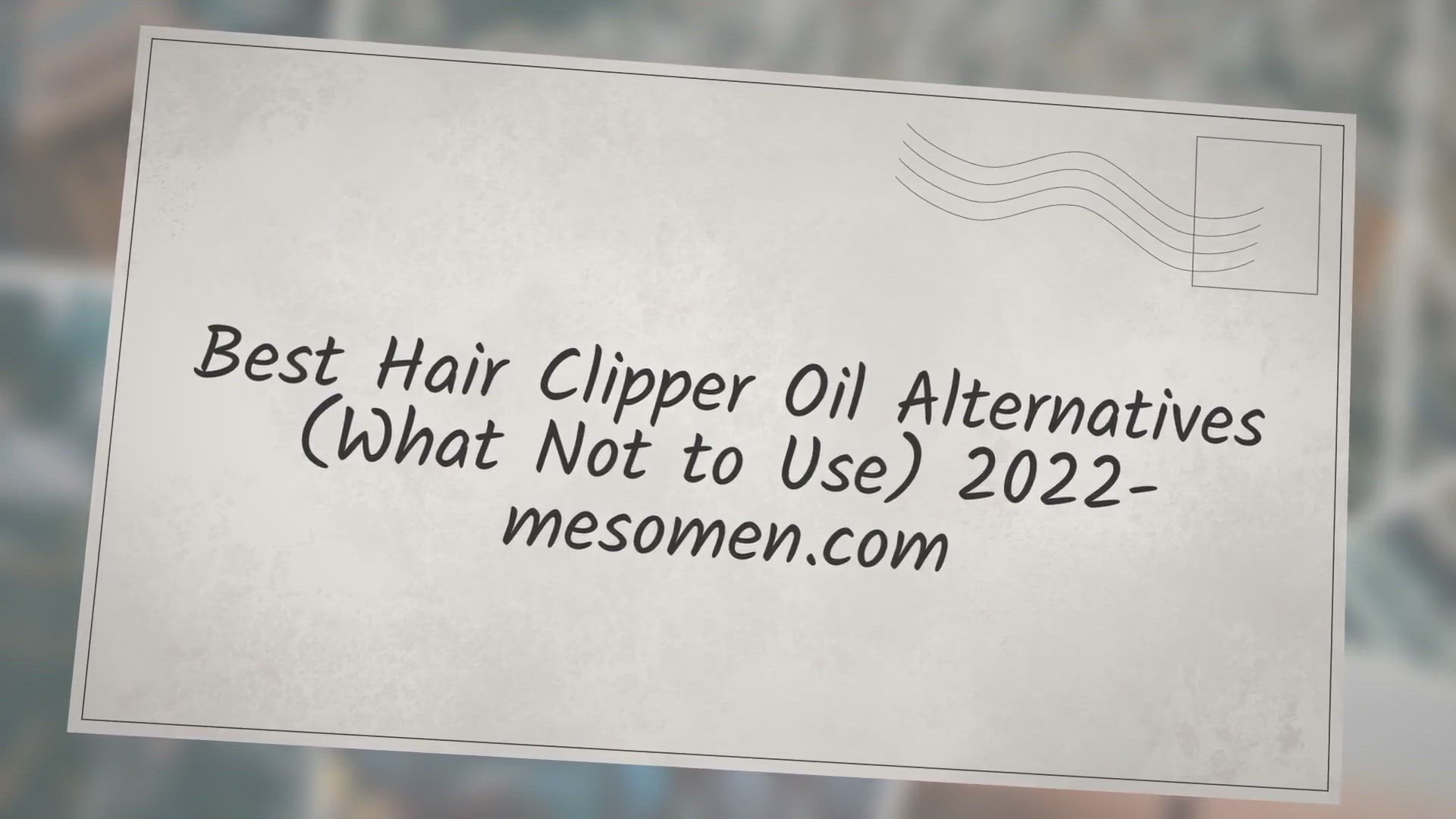 'Video thumbnail for Best Hair Clipper Oil Alternatives (What Not to Use) 2022- mesomen.com'