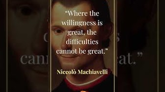 'Video thumbnail for Niccolò Machiavelli Quotes II (#shorts)'