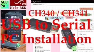 'Video thumbnail for CH340 CH341 USB to Serial PC Installation'