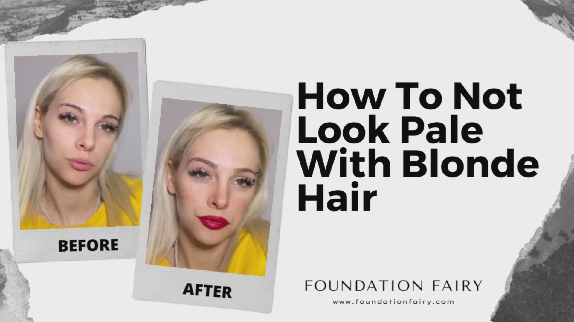 'Video thumbnail for How To Not Look Pale with Blonde Hair '