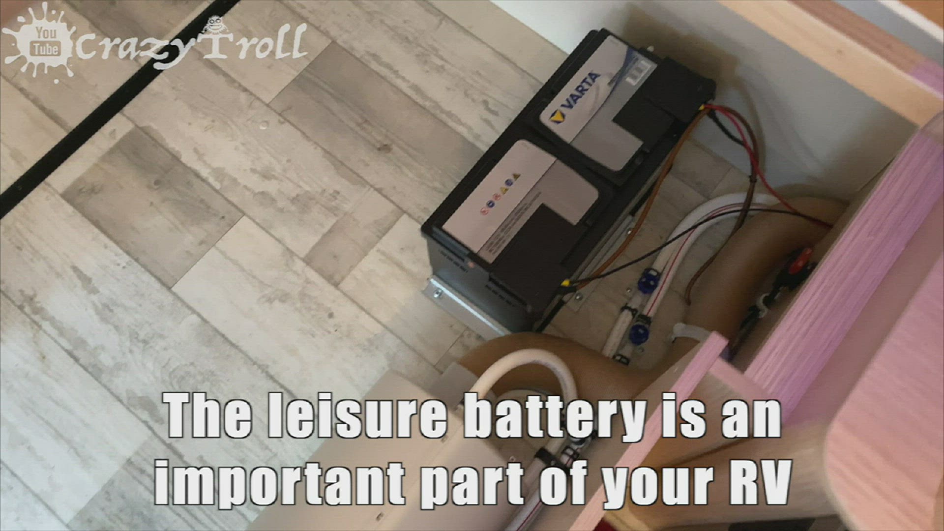 'Video thumbnail for RV leisure battery and power supply'
