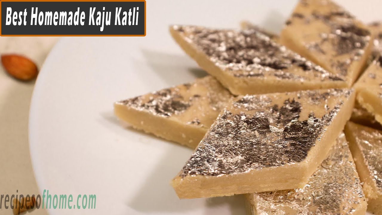 'Video thumbnail for Kaju katli recipe|काजू कतली आसान रेसिपी|Kaju Ki Barfi Kaise Banti hai|Cashew Burfi Recipe'