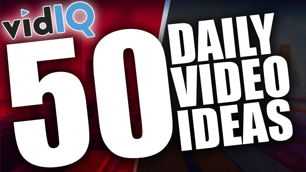'Video thumbnail for 50 YouTube Video Ideas EVERY DAY in 1 Tool'