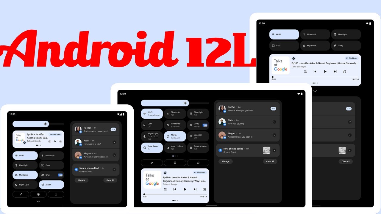 'Video thumbnail for Android 12L: An Android Optimized for Tablets and Foldables'