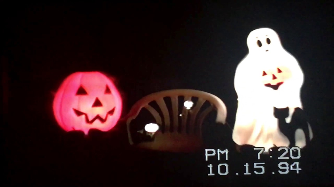 'Video thumbnail for Lighted Halloween Blow Molds Things They Recorded October 15, 1994'