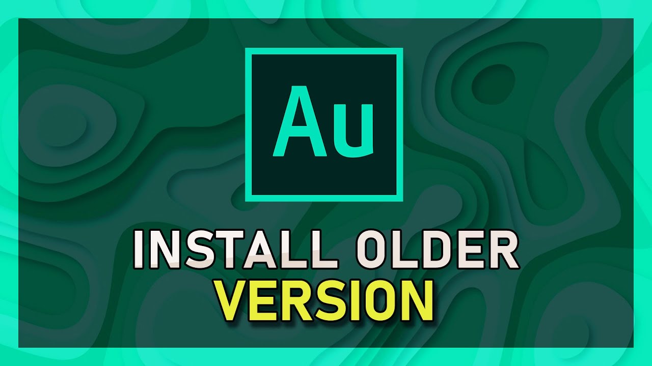 'Video thumbnail for Adobe Audition - How To Install Older Versions'