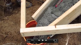 'Video thumbnail for DIY Shed AsktheBuilder Pier Concrete Chute in Action'