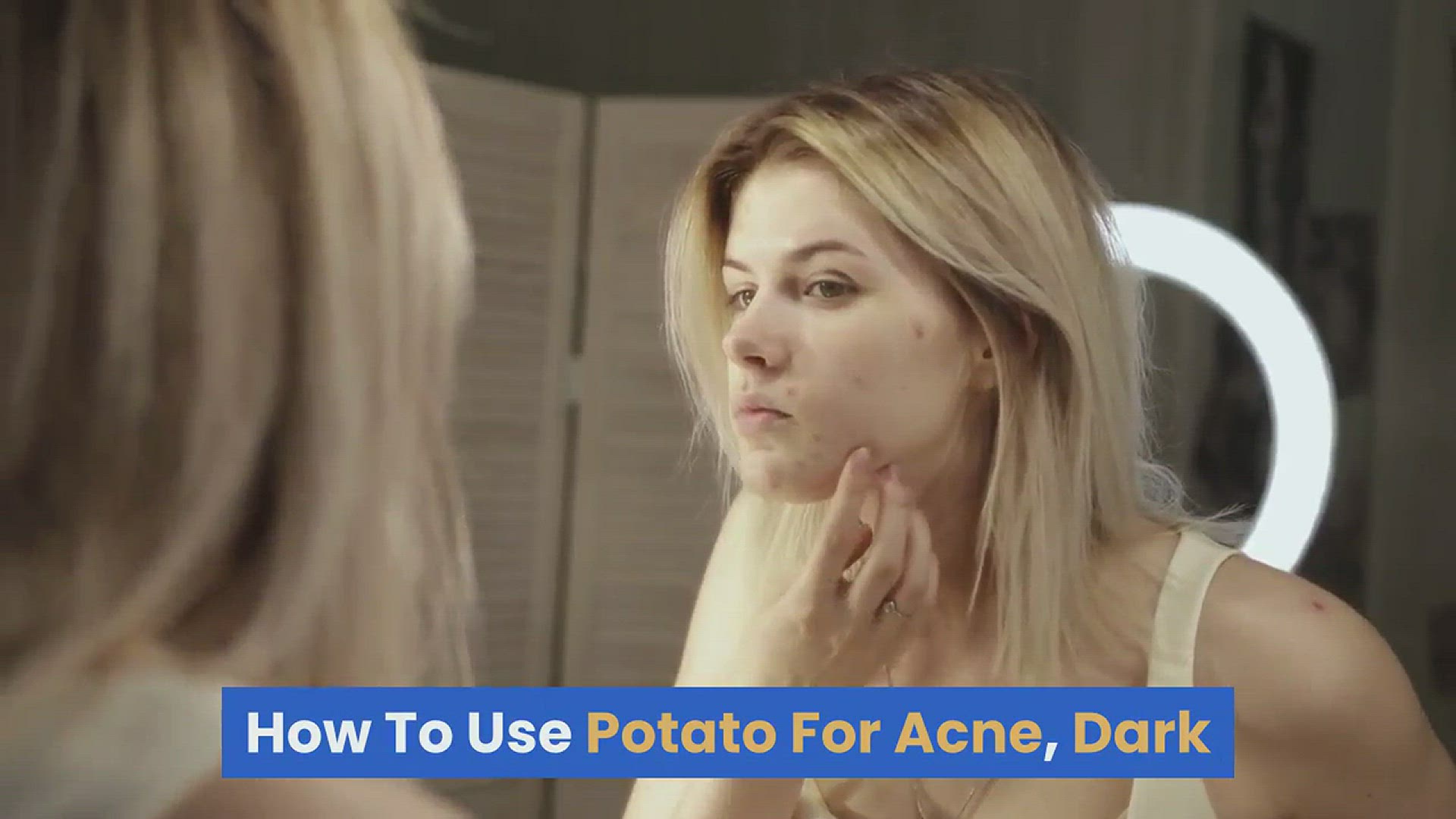 'Video thumbnail for How To Use Potato For Acne And Dark Spots'