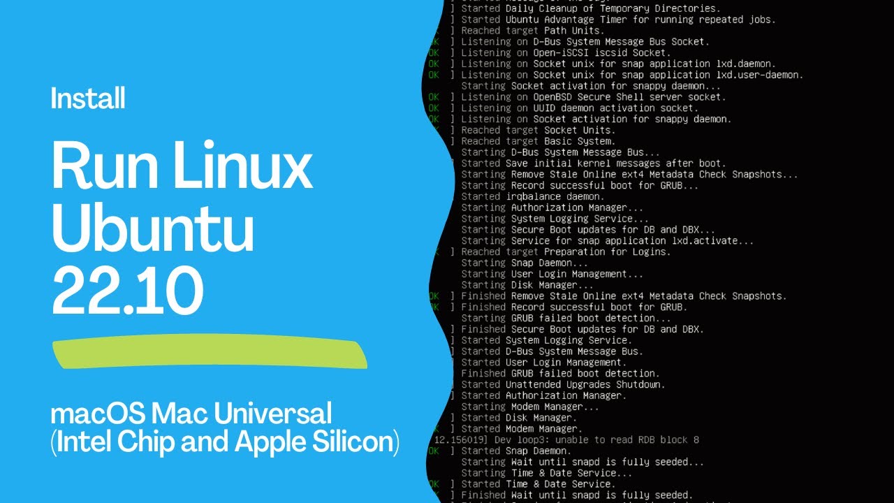 How to Run Linux Ubuntu 22 10 on an Apple Mac