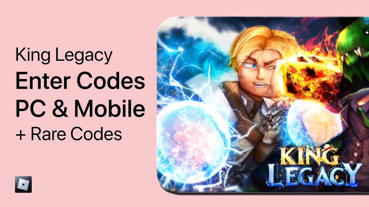 'Video thumbnail for King Legacy - How To Enter Codes on Roblox Mobile & PC (+ Rare Codes)'