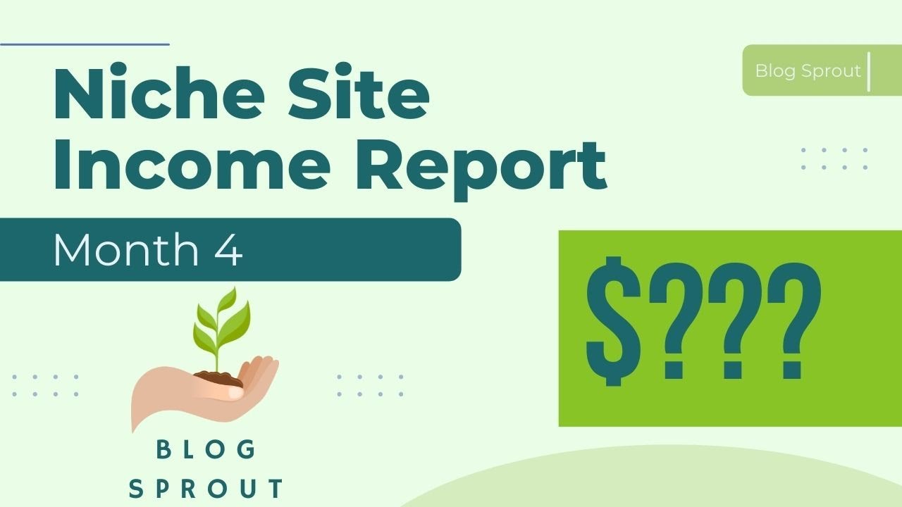 'Video thumbnail for Niche Website Case Study Income Report for Blogging - Month 4 with 19,000 pageviews (Apr 2022)'
