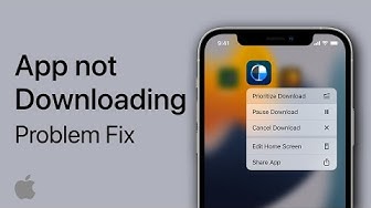 'Video thumbnail for iPhone Not Downloading Apps Easy Fix'