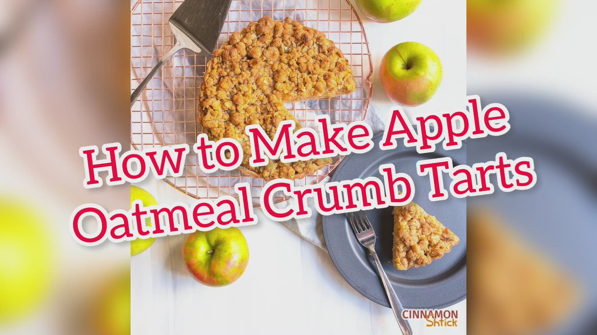 'Video thumbnail for How to make Apple Oatmeal Tarts'