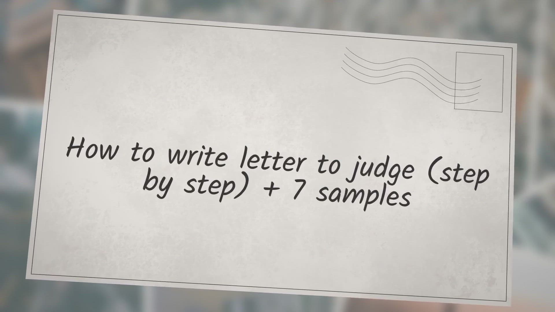 How To Write A Letter To Judge Step By Step 7 Samples Sheria Na Jamii