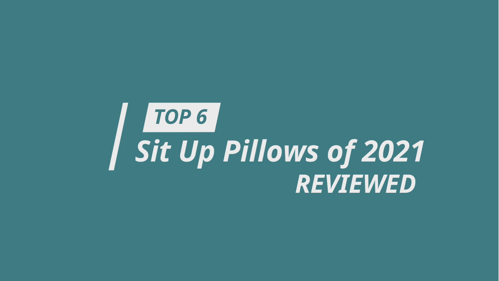 'Video thumbnail for Best Sit Up Pillow Reviews'