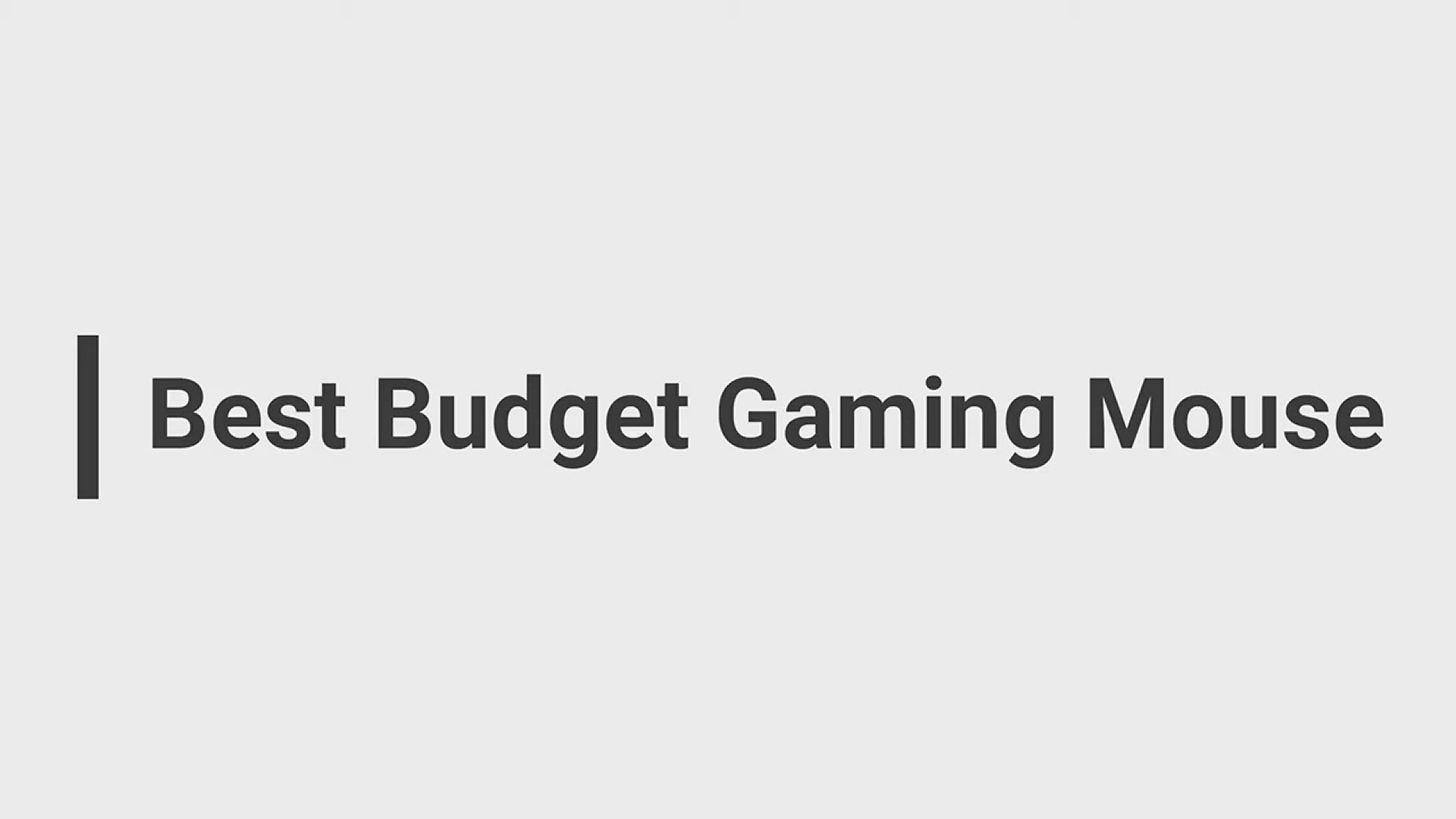 'Video thumbnail for Best Budget Gaming Mouse - be a Gamer'