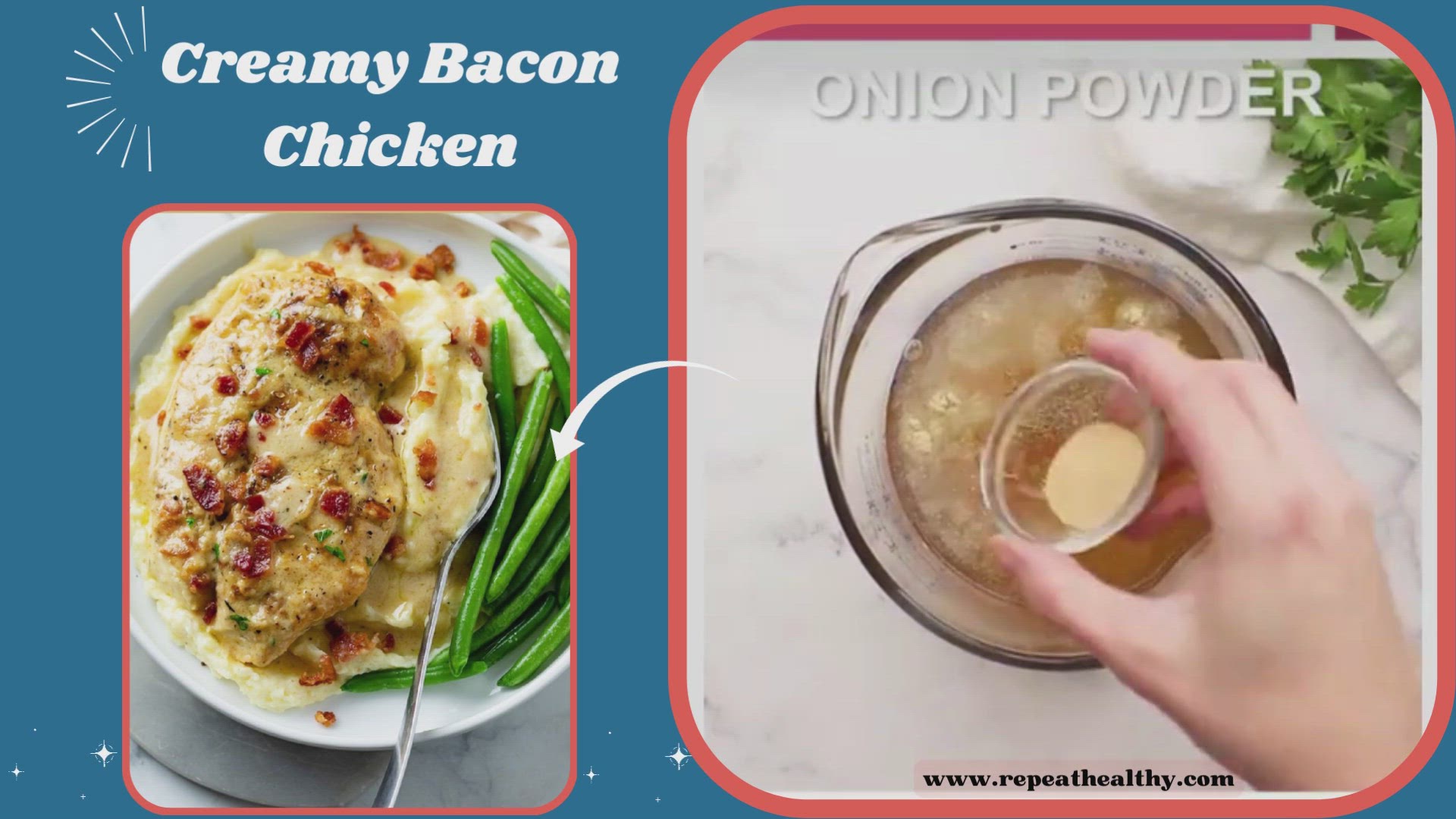 'Video thumbnail for Creamy Bacon Chicken'