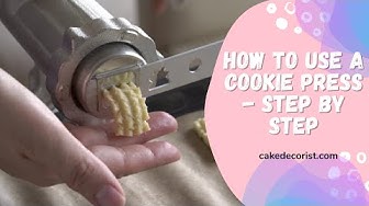 'Video thumbnail for How To Use A Cookie Press   Step By Step'