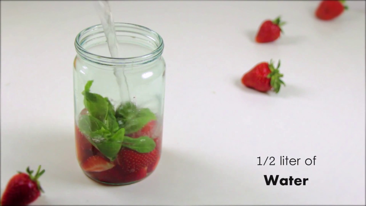 'Video thumbnail for How To Make Strawberry Basil Infused Water'