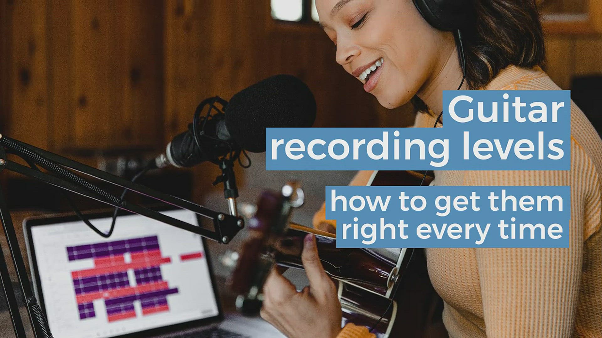 'Video thumbnail for How to set guitar recording levels'