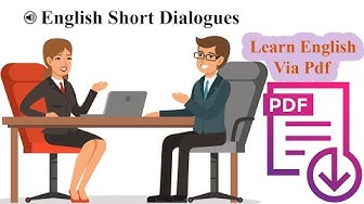 'Video thumbnail for English Short Dialogues for Beginners #1 | Learn English via Pdf'