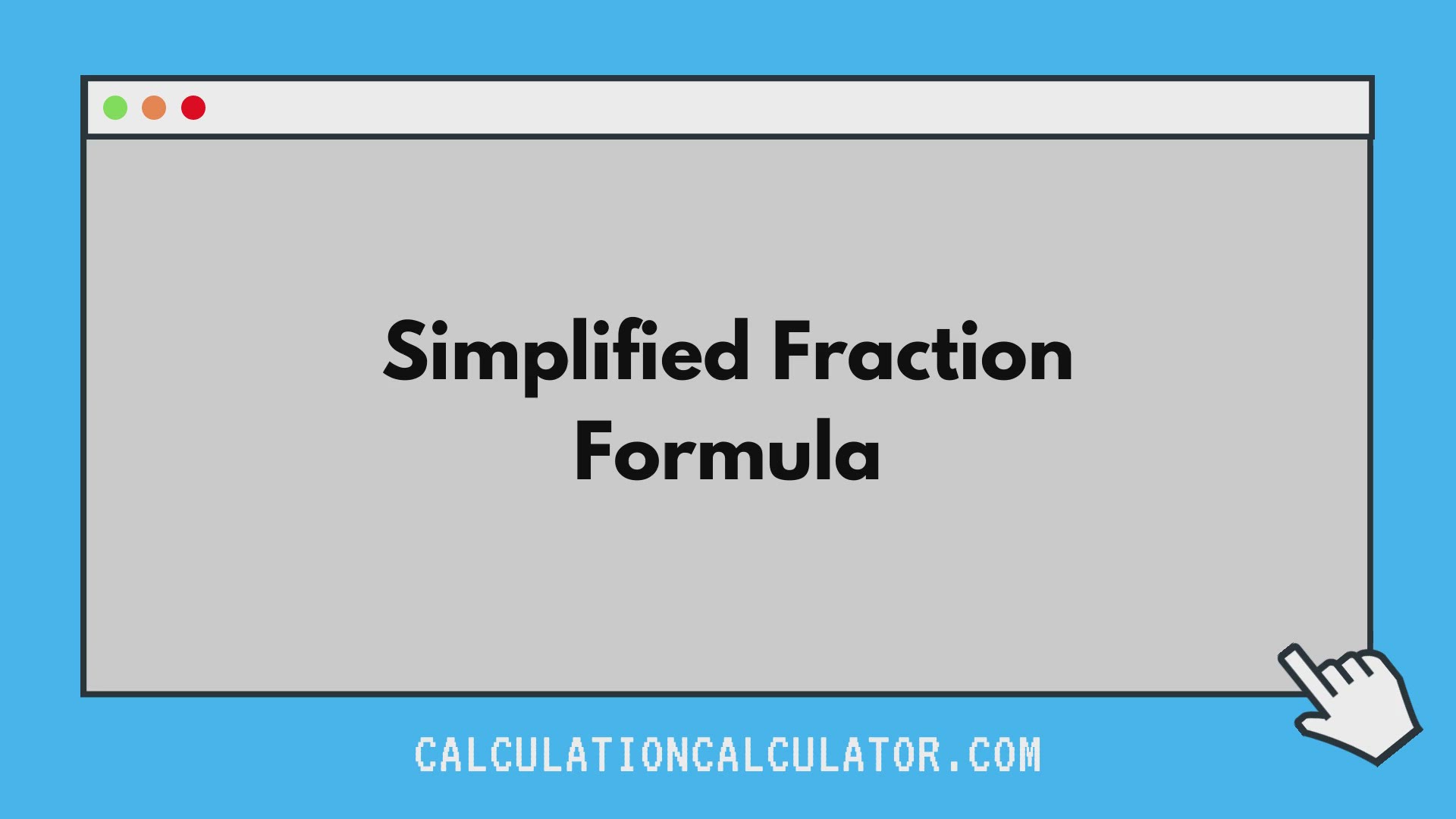 Simplified Fraction Calculation Calculator