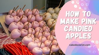 'Video thumbnail for How To Make Pink Candied Apples'