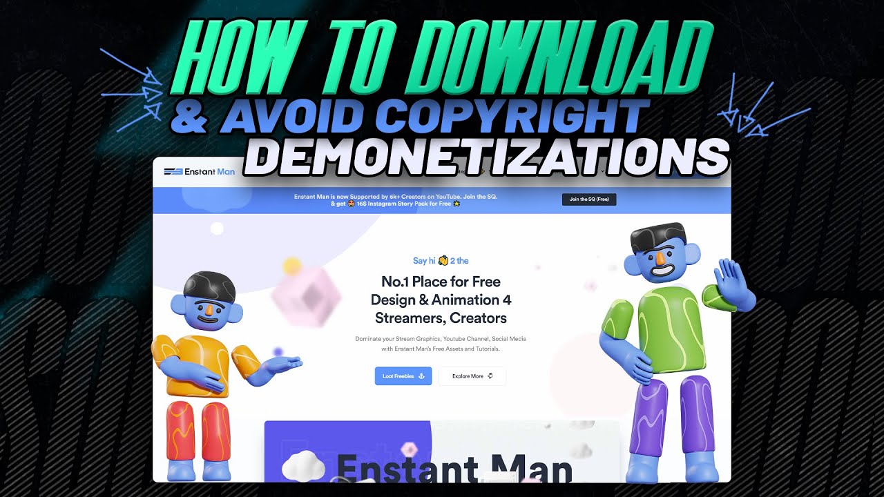 'Video thumbnail for 🤯How to FREE Download from Enstantman V2 | Avoid Copyright and Demonetization easily | UPDATED'