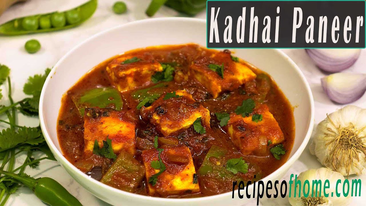 'Video thumbnail for kadhai paneer recipe | कढ़ाई पनीर कैसे बनाते हैं | restaurant style kadai paneer recipe'