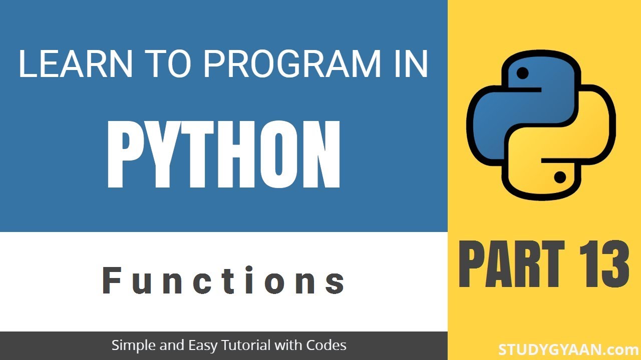 'Video thumbnail for Python Tutorial 13 - Function and Lambda Function'