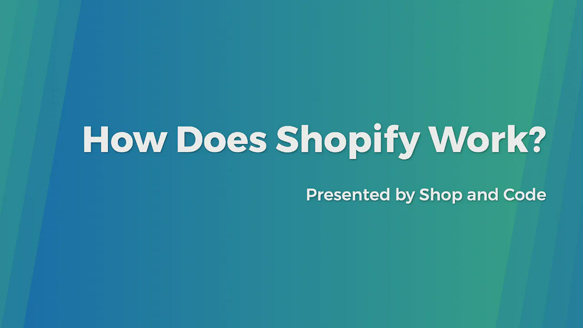 'Video thumbnail for How does Shopify Work?'