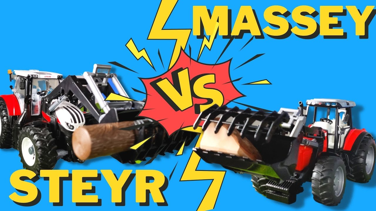 'Video thumbnail for Bruder Steyr vs Massey Ferguson: Which Tractor Is The REAL Winner?'