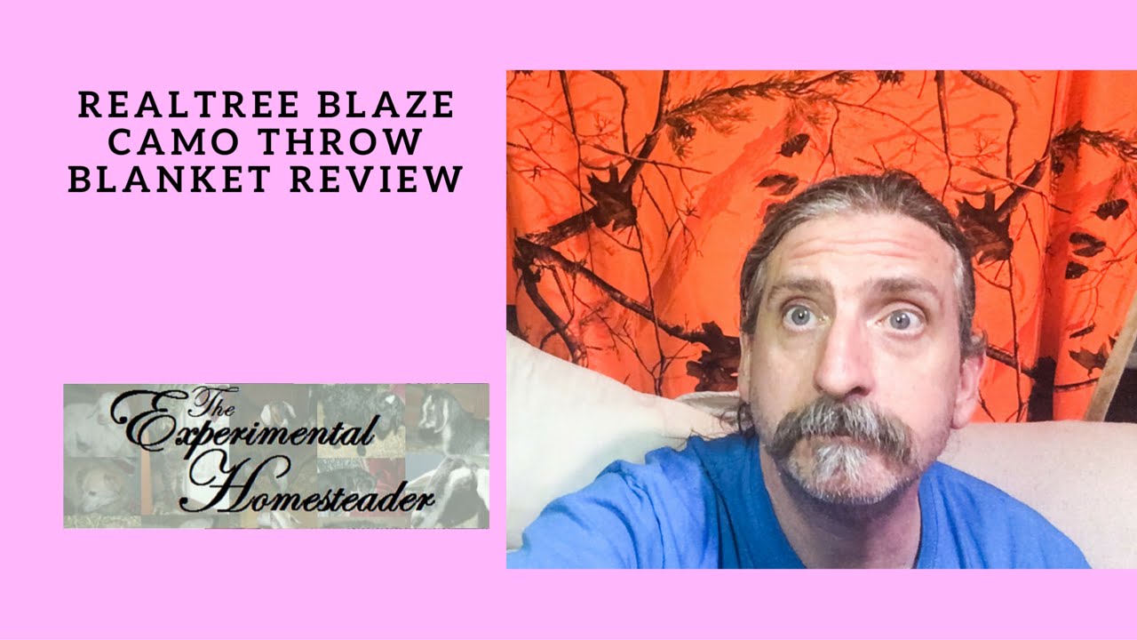 'Video thumbnail for Realtree Blaze Camo Throw Blanket Review'