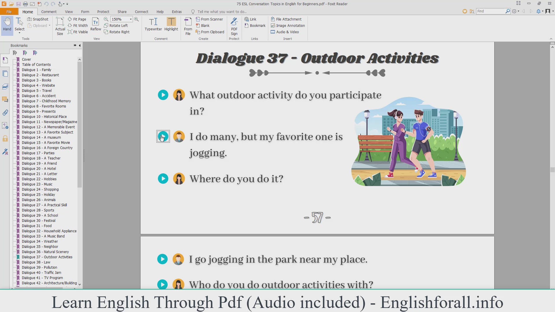 'Video thumbnail for English Conversation About Outdoor Activities'