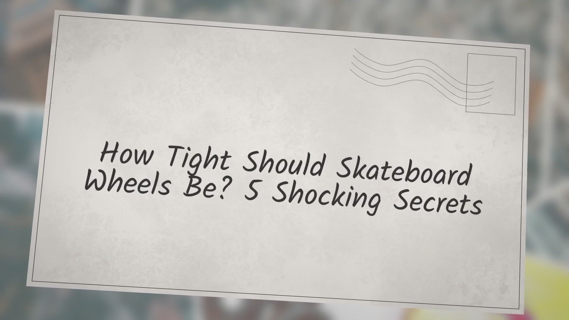 'Video thumbnail for How Tight Should Skateboard Wheels Be? 5 Shocking Secrets'