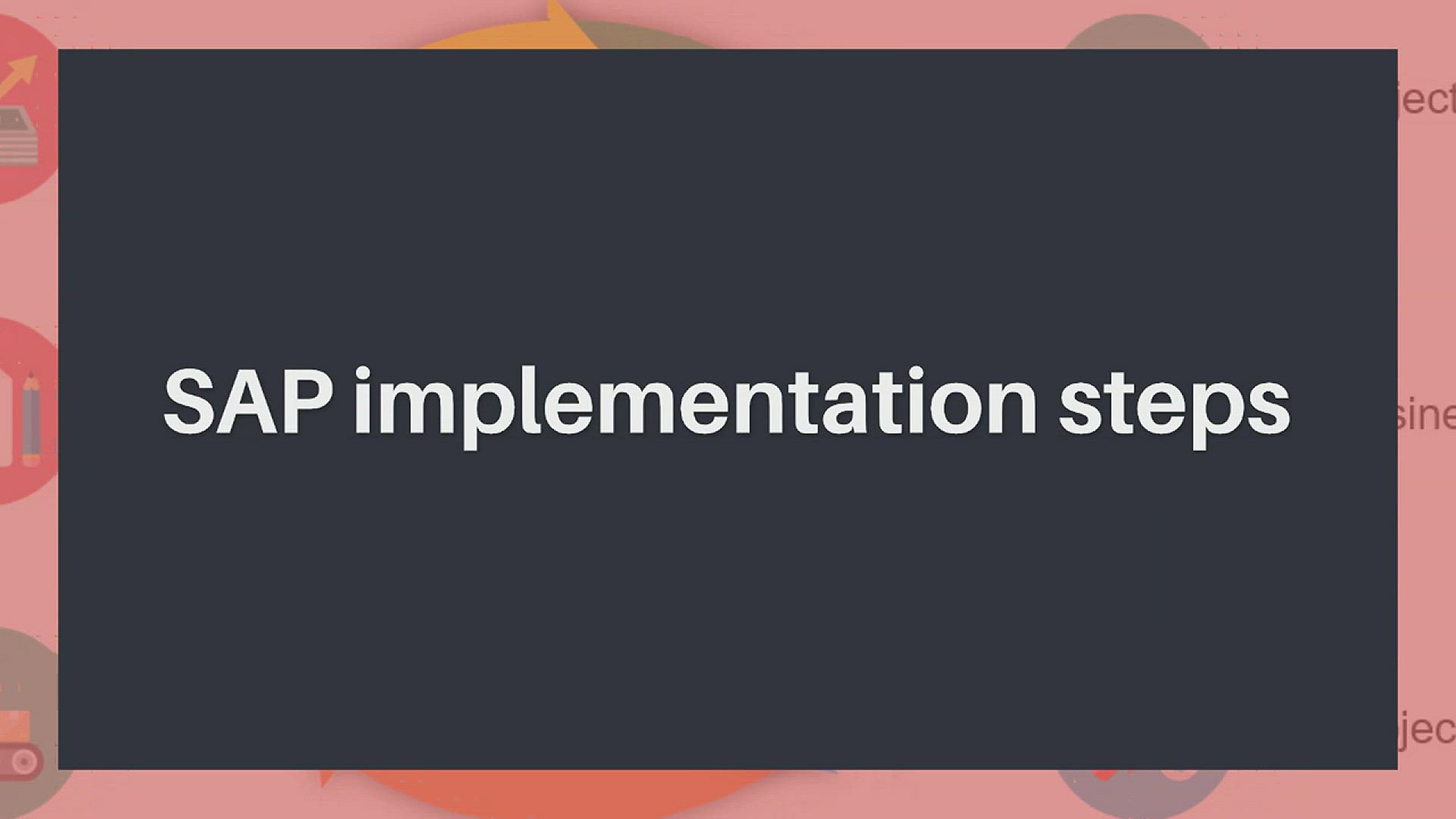 SAP implementation steps [video]