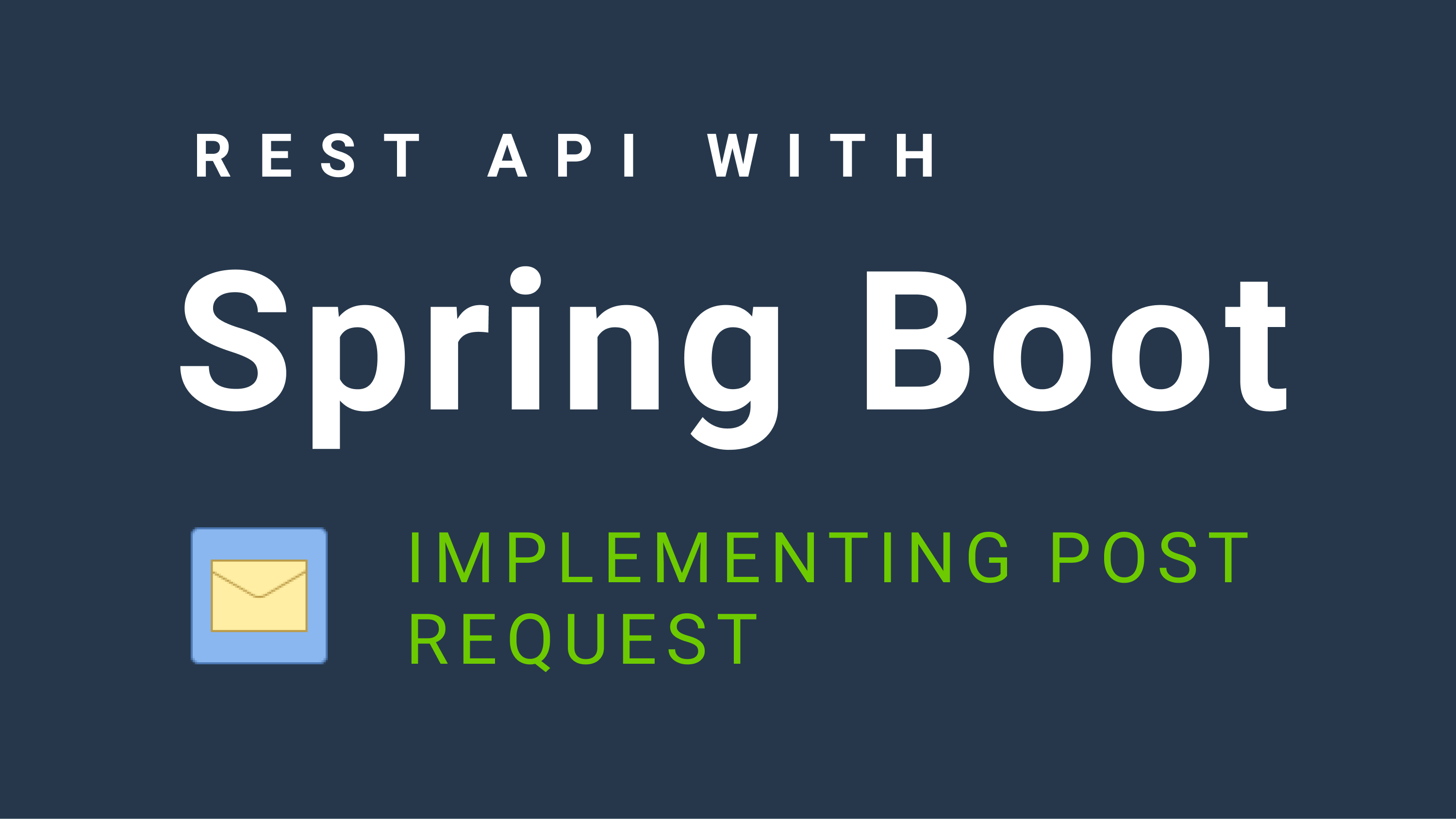 'Video thumbnail for Spring Boot REST API - POST Request'