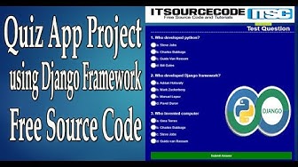 'Video thumbnail for Quiz App Project using Django Framework with Source Code Free Download 2021 | Django Projects'