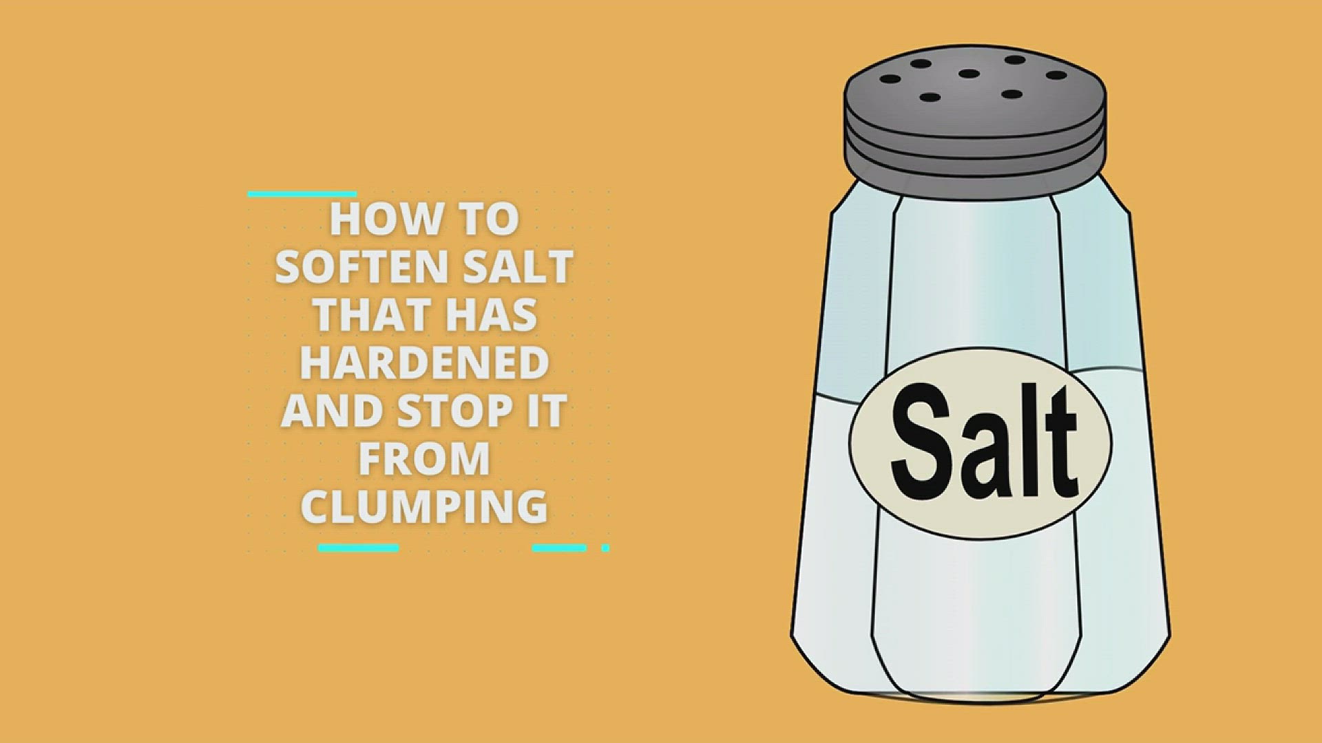 'Video thumbnail for How to Soften Salt That Has Hardened and Stop It From Clumping'