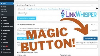'Video thumbnail for Link Whisper Pro Wordpress plugin tutorial: add internal links to a blog post'