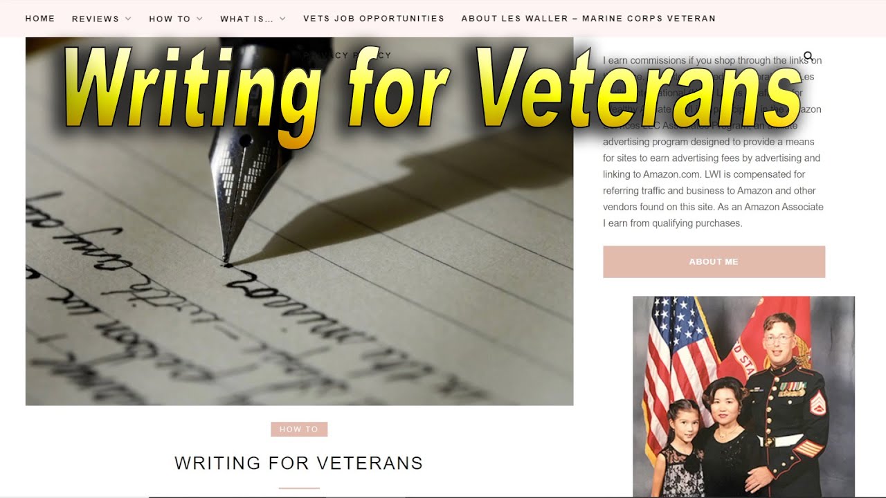 'Video thumbnail for Writing for Veterans'