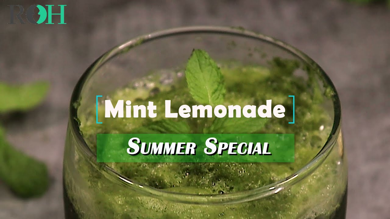 'Video thumbnail for Mint lemonade recipe | Mint margarita | Lemon mint juice'