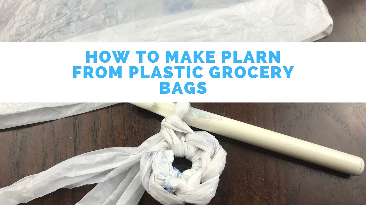 'Video thumbnail for How to Make Plarn from Plastic Grocery Bags'