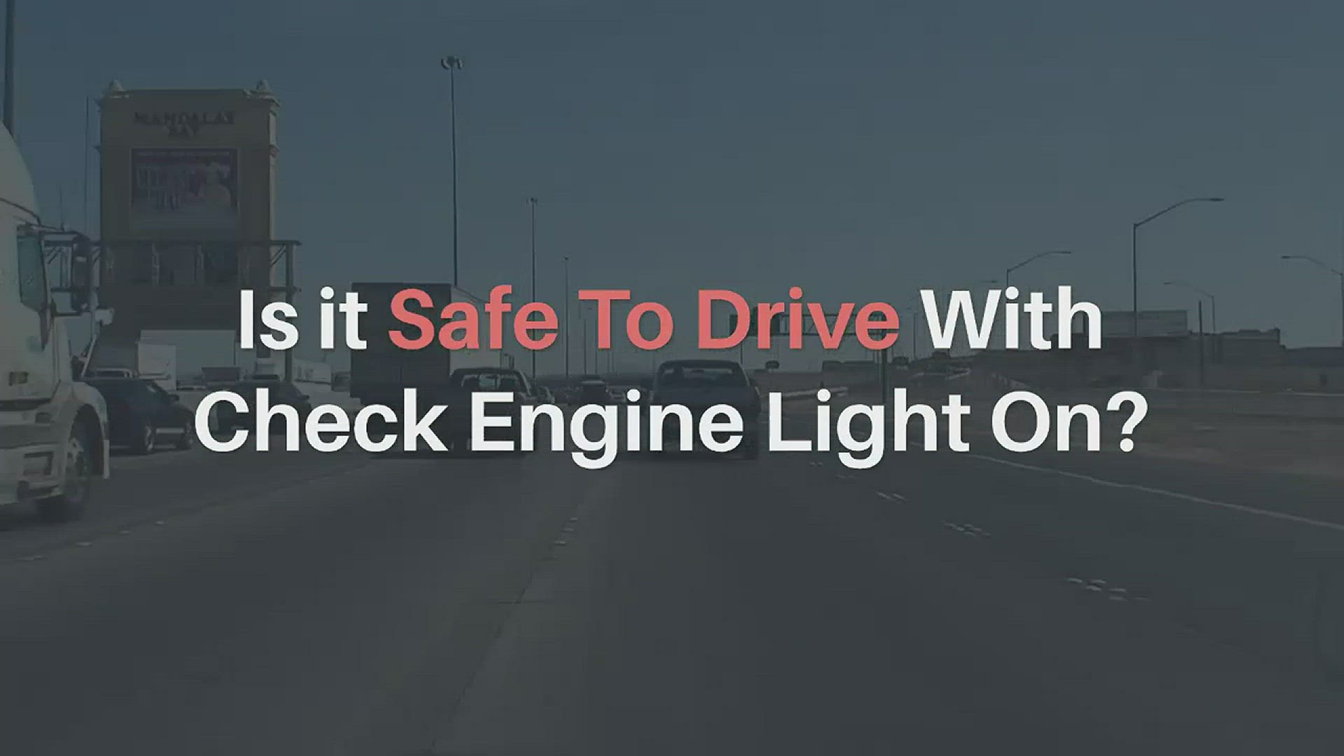 'Video thumbnail for Is It Safe To Drive With Check Engine Light On?'