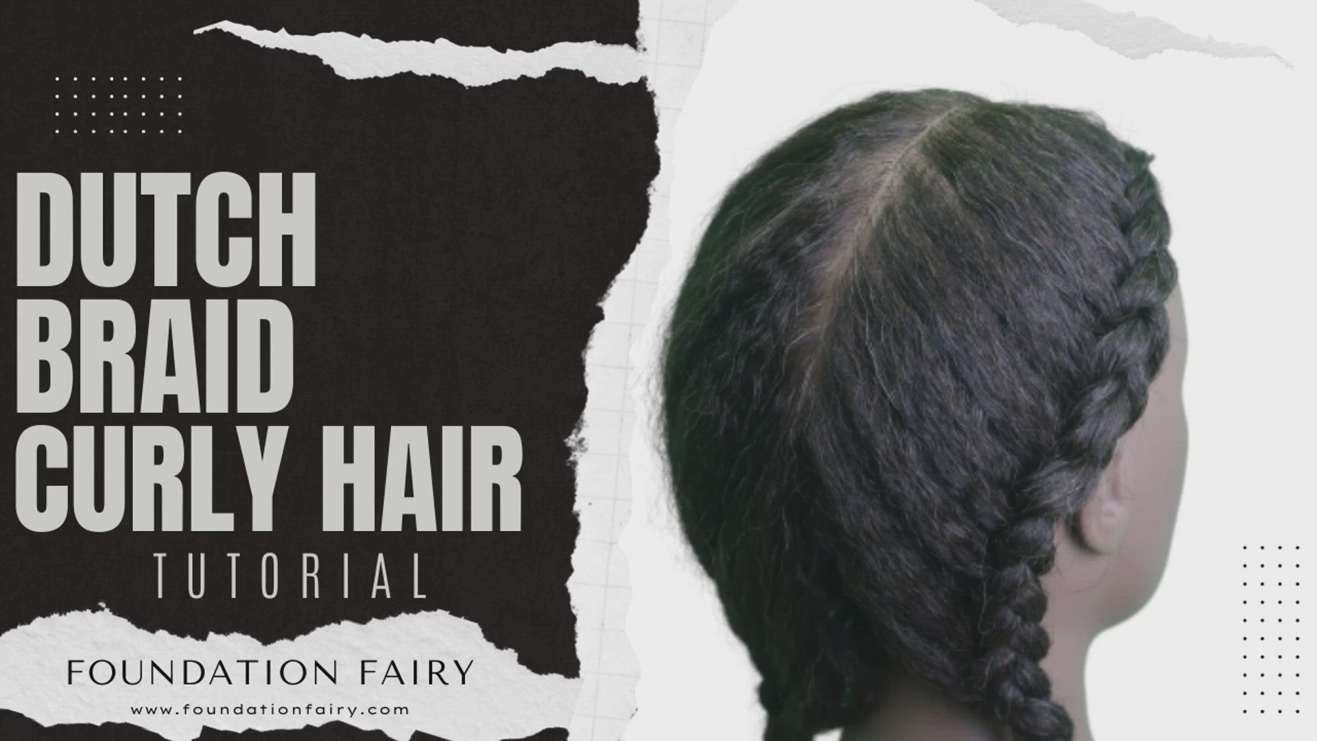 'Video thumbnail for How to Dutch Braid Curly Hair (2 Sides)'