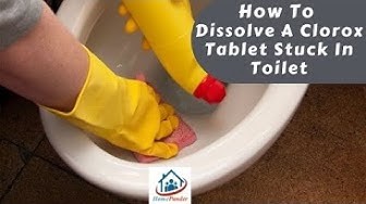 'Video thumbnail for How To Dissolve A Clorox Tablet Stuck In Toilet'
