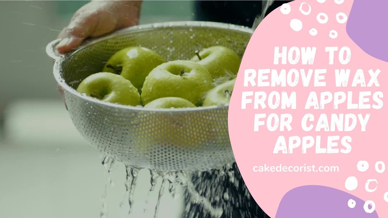 'Video thumbnail for How To Remove Wax From Apples For Candy Apples'