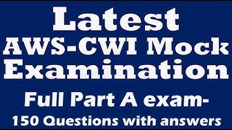 'Video thumbnail for AWS CWI full Part A  150 Questions & answers'