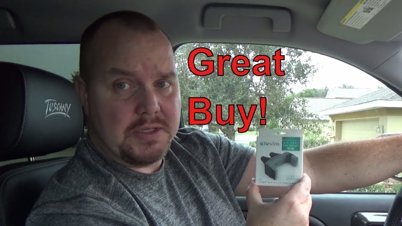 'Video thumbnail for Review $15 Bestrix Universal Smartphone Car Air Vent Mount Holder'