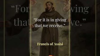 'Video thumbnail for Francis of Assisi  Quotes (#shorts)'